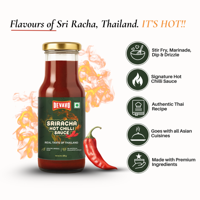 Devavo Sriracha Hot Chilli Sauce - Image 3