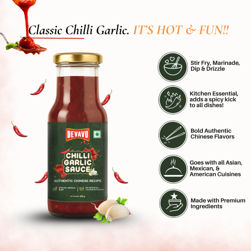 Devavo Chilli Garlic Sauce - Image 2