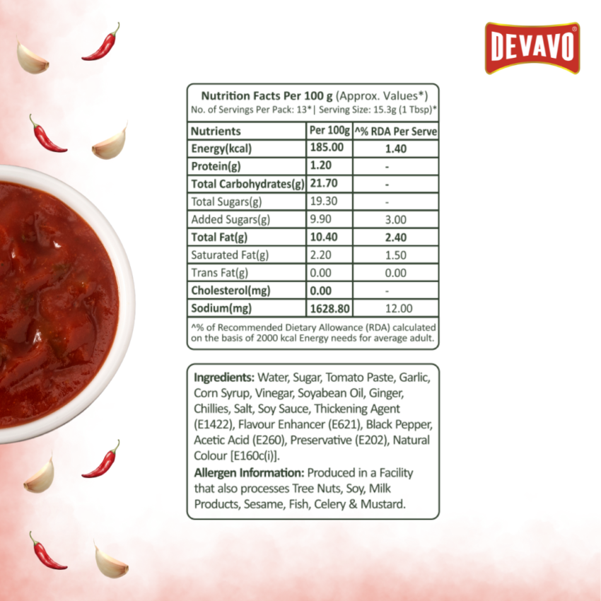 Devavo Chilli Garlic Sauce - Image 5